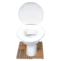 Asiento De Inodoro W.C. BIG JOHN. Hasta 380 kg. Dimensiones generosas.