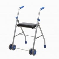 Caminador de Aluminio, Asiento Acolchado