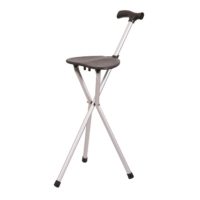 Bastón Asiento De Aluminio