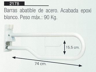 Barra de Apoyo con Portarrollos Incorporado