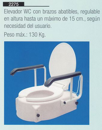 Elevador WC con Brazos Elevador WC