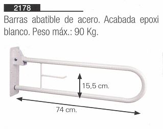 Barra De Apoyo Con Portarrollos Incorporado