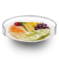 borde de plato transparente