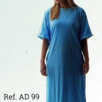 Camisón Geriátrico Manga Corta. Cruzada en espalda