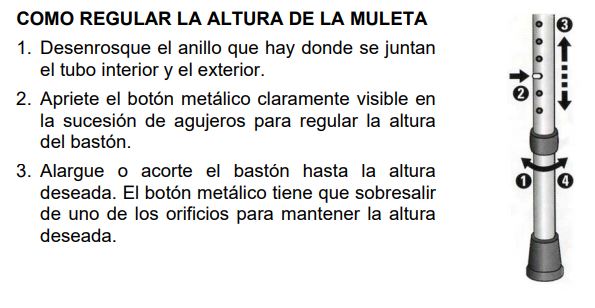 Muletas Axilares Doble Regulación PAR