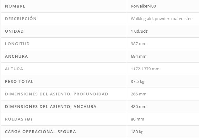 bipedestación rowalker