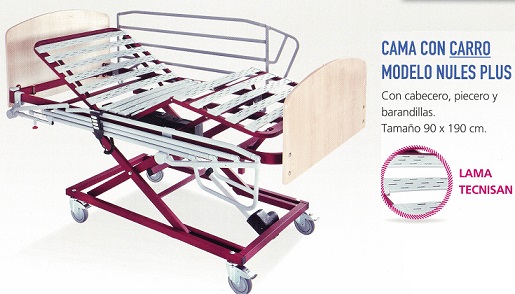 cama con carro modelo nules plus