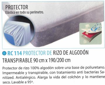 Protector De RIZO De Algodón Transpirable