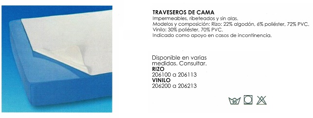 Traveseros Impermeables De RIZO. VARIAS MEDIDAS. Se Pone por encima de la sábana bajera.