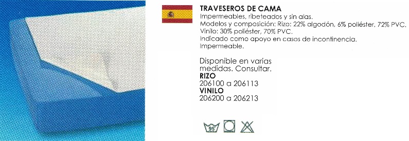 Travesero Impermeable VINILO. Varias tallas. Muy Fácil de Lavar.