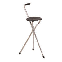 Bastón Asiento Largo. Aluminio. Siempre estará preparado para un lugar conveniente para descansar.