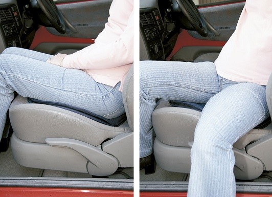 Cojín Giratorio Flexible Para Coche. Permite un giro suave sin movimientos dolorosos.