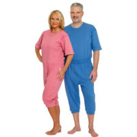Pijamas Manga Corta. Facilita la labor del cuidador.