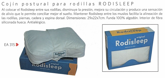 almohada para rodillas rodisleep