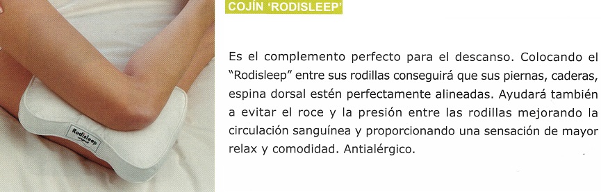 Almohada de apoyo para rodillas