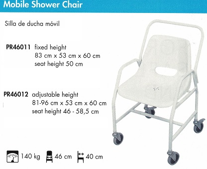 Silla Ajustable de Ducha