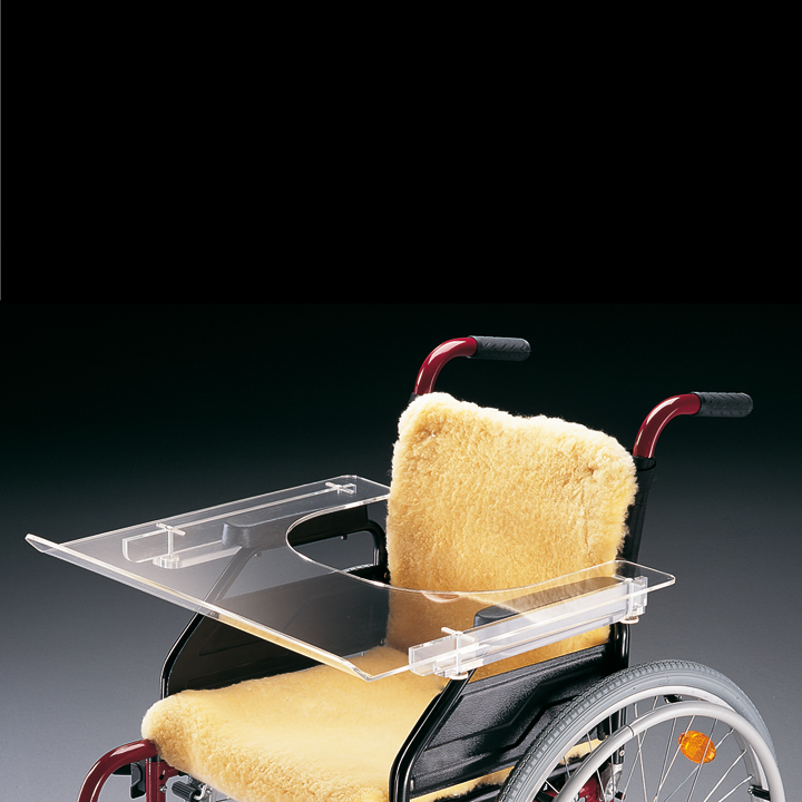 Mesita Transparente para silla de ruedas