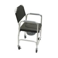 Silla WC de aluminio ruedas