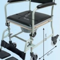 Accesorio Rueda Trasero Silla Con Inodoro
