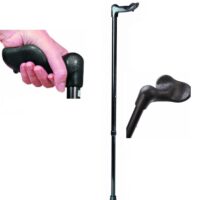 baston con mango anatomico negro