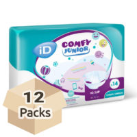 iD Comfy Junior XS Slip. Pañales para Niños Grandes. 40 - 70 cm. Caja de 168 uds. Ref. iD5501025140-01p