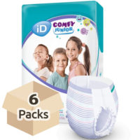 iD Comfy Junior. Pants para niños | 4 - 7 años. De 17 a 27 kg. Caja de 84 uds. Ref. iD5501135140p