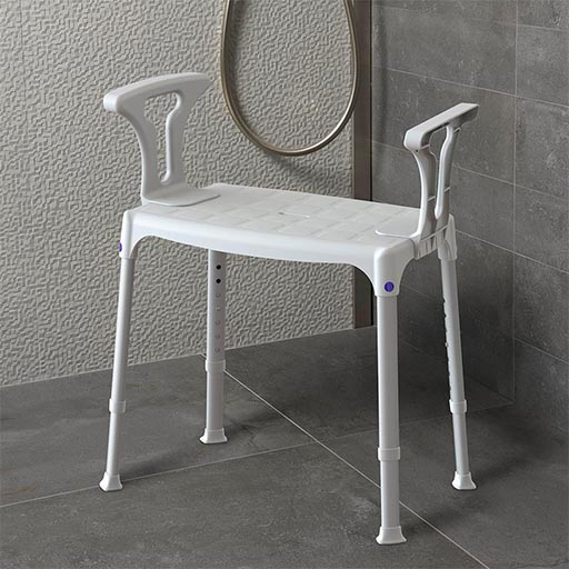 Silla de Ducha con Reposabrazos SecuCare Quattro