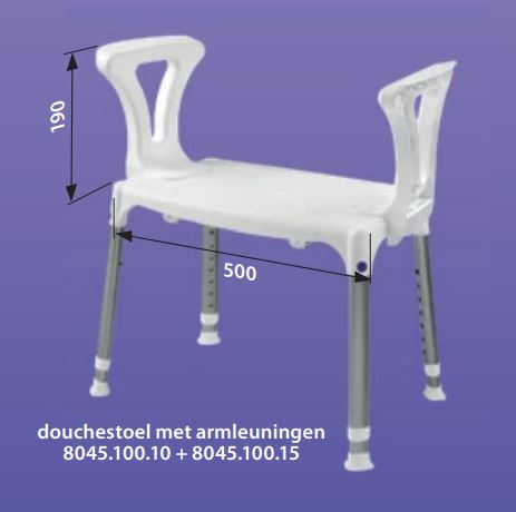 Silla de Ducha con Reposabrazos SecuCare Quattro