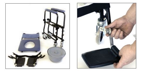 Silla con Inodoro Plegable