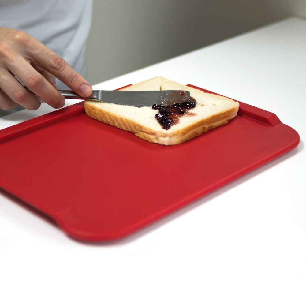Tabla de Untar o Cortar con Clip de Pinchos - Permite untar o cortar con una sola mano | OR910RE - 960W - Imagen 2